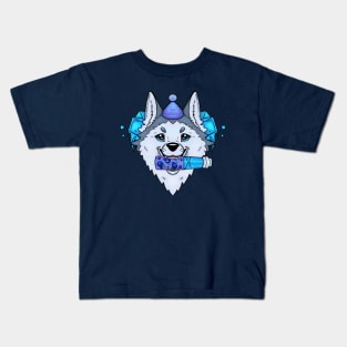 Chilled Ramune Soda, Chill Husky Kids T-Shirt